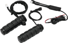Load image into Gallery viewer, Kuryakyn Heated ISO Grips Throttle-By-Wire Gloss Black