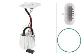 Hella 07-09 Chevrolet Astra Fuel Pump w/ Seal & Pressure Regulator