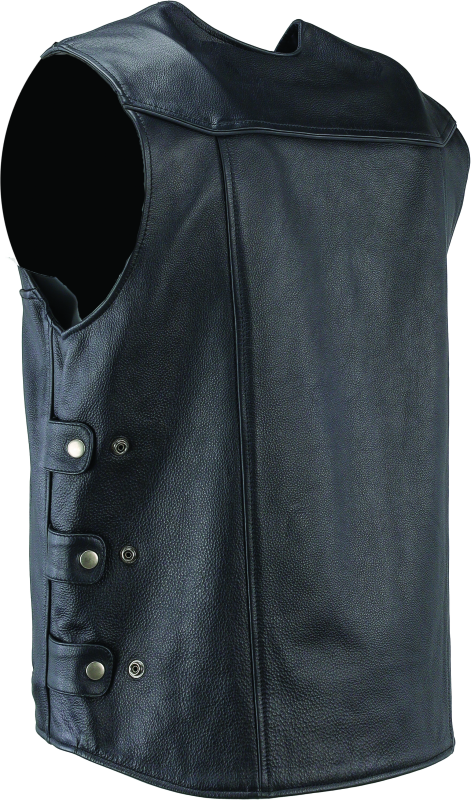Kuryakyn By River Road Plains Leather Vest Black - Small