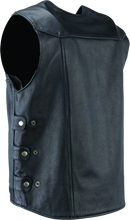 Load image into Gallery viewer, Kuryakyn By River Road Plains Leather Vest Black - Small