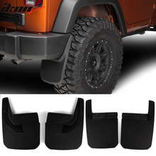 Load image into Gallery viewer, 2018-2019 Jeep Wrangler JL JLU 4PCS Front Rear Splash Guard Flares PP