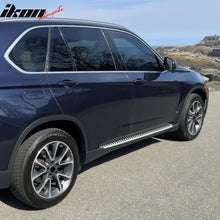 Load image into Gallery viewer, 2014-2018 BMW X5 F15 OEM Style Silver Black Running Boards Aluminium