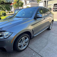 Load image into Gallery viewer, 2015-2019 BMW X6 F16 Black &amp; Silver 2PCS Running Boards Side Step Bars