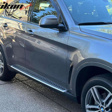 Load image into Gallery viewer, 2015-2019 BMW X6 F16 Black &amp; Silver 2PCS Running Boards Side Step Bars