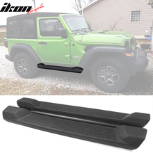 Load image into Gallery viewer, 2018-2024 Jeep Wrangler JL 2 Door OE Textured Black Running Boards ABS