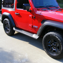 Load image into Gallery viewer, 2018-2024 Jeep Wrangler JL 2 Door OE Textured Black Running Boards ABS