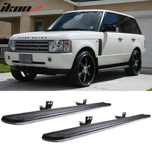 Load image into Gallery viewer, 2003-2012 Land Rover Range Rover OE Silver Rubber Black Running Board