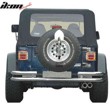 Load image into Gallery viewer, 1976-2006 Jeep Wrangler CJ OE Black Double Tube Rear Bumper Bar Steel