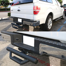 Load image into Gallery viewer, Universal Cabs V1 Black Powder Coated Rear Step Bumper Guard Steel