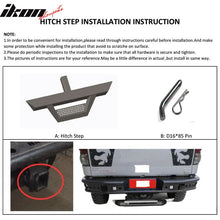 Load image into Gallery viewer, Universal Pick Up Trunk V2 Black Powder Coated Step Bumper Guard Steel