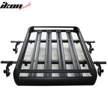 Load image into Gallery viewer, Universal Black Roof Rack Luggage Carrier W/ Cross Bar Aluminum