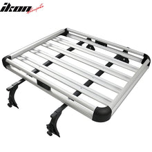 Load image into Gallery viewer, Universal Silver Roof Rack Luggage Carrier W/ Cross Bar Aluminum