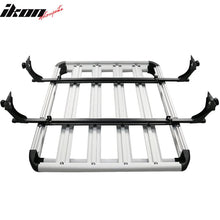 Load image into Gallery viewer, Universal Silver Roof Rack Luggage Carrier W/ Cross Bar Aluminum