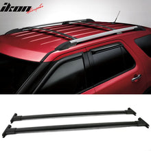Load image into Gallery viewer, 2011-2015 Ford Explorer Black Roof Rack Bar Luggage Carrier Aluminum
