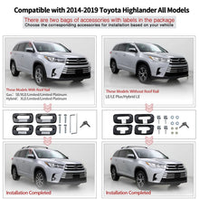 Load image into Gallery viewer, 2014-2019 Toyota Highlander Roof Rack Cargo Carrier Cross Bar Aluminum