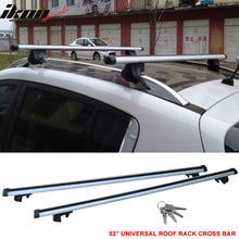 Load image into Gallery viewer, Universal CarRoof Cross Bar Luggage Cargo Carrier Rack W/Lock Aluminum