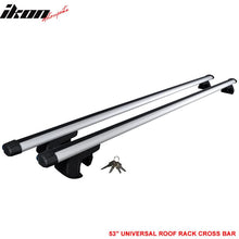 Load image into Gallery viewer, Universal CarRoof Cross Bar Luggage Cargo Carrier Rack W/Lock Aluminum