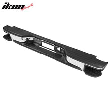 Load image into Gallery viewer, 1999-2006 Chevy Silverado Sierra Chrome Black Rear Step Bumper Steel
