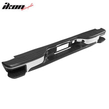 Load image into Gallery viewer, 1999-2006 Chevy Silverado Sierra Chrome Black Rear Step Bumper Steel