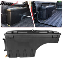 Load image into Gallery viewer, 2007-2018 Chevy Silverado Black Truck Bed Storage Box Driver Side ABS
