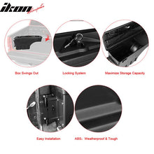 Load image into Gallery viewer, 2007-2019 Toyota Tundra Black Truck Bed Storage Box Driver Side ABS