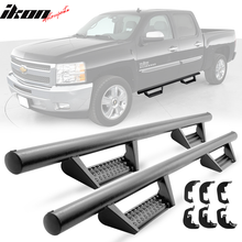 Load image into Gallery viewer, 2007-2018 Chevy Silverado Crew Cab BCK Style Black Running Boards