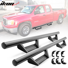 Load image into Gallery viewer, 2007-2018 Chevy Silverado Extended Cab BCK Style Black Running Boards