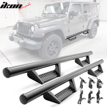 Load image into Gallery viewer, 2007-2018 Jeep Wrangler BCK Style 2PCS Running Boards Side Step Bars