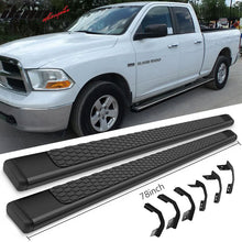Load image into Gallery viewer, Fits 09-23 Dodge Ram Quad Cab 78in Ram Step Bars Running Boards Black