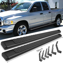 Load image into Gallery viewer, Fits 02-08 Dodge Ram Quad Cab 78in Ram Step Bars Running Boards Black