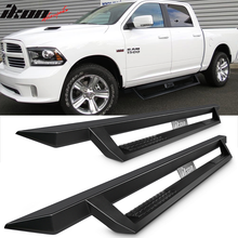 Load image into Gallery viewer, 2009-2023 Dodge Ram 1500 IKON V1 Style Black Running Board Solid Steel