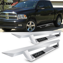 Load image into Gallery viewer, 2009-2023 Dodge Ram 1500 IKON V1 Silver Running Boards Solid Steel