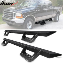 Load image into Gallery viewer, 1999-2016 Ford F-250 Superduty IKON V2 Black Running Board Solid Steel