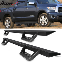 Load image into Gallery viewer, 2007-2021 Toyota Tundra Crew Max IKON V2 Black Running Boards Steel