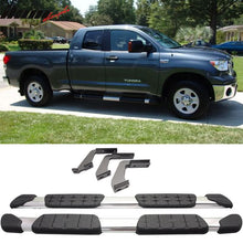 Load image into Gallery viewer, 2007-2021 Toyota Tundra Double Cab OE Silver Running Boards Aluminum