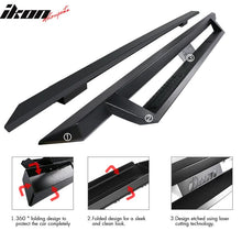 Load image into Gallery viewer, 2007-2021 Toyota Tundra Crew Max IKON V1 Black Running Boards Steel