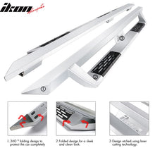Load image into Gallery viewer, 2009-2023 Dodge Ram 2500 3500 IKON V1 Silver Running Board Solid Steel