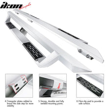 Load image into Gallery viewer, 2007-2018 Chevy Silverado Sierra IKON V1 Silver Running Board Steel