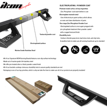Load image into Gallery viewer, 2007-2021 Toyota Tundra Crew Max IKON V2 Black Running Boards Steel