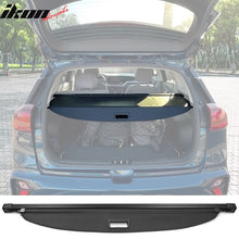 Load image into Gallery viewer, 2017-2022 Kia Niro 4DR Black Rear Trunk Cargo Cover PVC Aluminum Rod