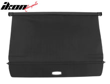 Load image into Gallery viewer, 2022-2024 Rivian R1S Black Retractable Rear Trunk Cargo Cover Canvas
