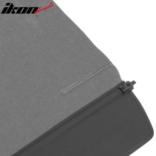 Load image into Gallery viewer, 2022-2024 Rivian R1S Black Retractable Rear Trunk Cargo Cover Canvas
