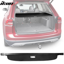Load image into Gallery viewer, 2018-2023 Volkswagen Atlas 4DR Black Rear Cargo Cover PVC Aluminum Rod