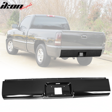 Load image into Gallery viewer, 1999-2007 Chevy Silverado GMC Sierra 1500 Black Rear Roll Pan Steel
