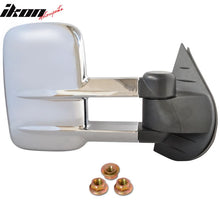 Load image into Gallery viewer, 2007-2014 Chevy Silverado Side Towing Mirrors Manual Non-Heated Chrome