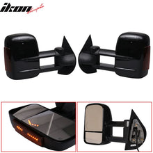 Load image into Gallery viewer, 2007-2014 Silverado Sierra Tow Mirrors Power Heated Signal Light 2PC