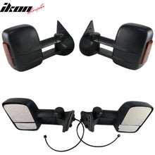 Load image into Gallery viewer, 2007-2014Â Silverado Sierra Tow Mirrors Power Heated Signal Light Set