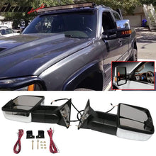 Load image into Gallery viewer, 1988-1998 C1500 Tow Mirrors Power Turn Signal Arrow Lamp Chrome