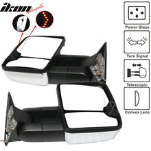 Load image into Gallery viewer, 1988-1998 C1500 Tow Mirrors Power Turn Signal Arrow Lamp Chrome