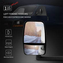 Load image into Gallery viewer, 2003-2017Â Chevy Express GMC Savana Side View Tow Mirrors Textured
